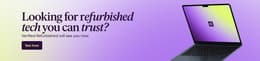 Looking for refurbished tech you can trust? Verified Refurbished will see you now. Click to see how.